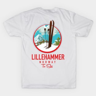 Lillehammer Norway Ski logo T-Shirt